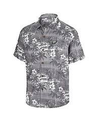 Tommy Bahama Men's Black Philadelphia Eagles Coconut Point Isla Palmetta Camp Button-Up Shirt