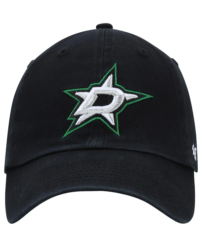'47 Brand Men's Black Dallas Stars Logo Clean Up Adjustable Hat
