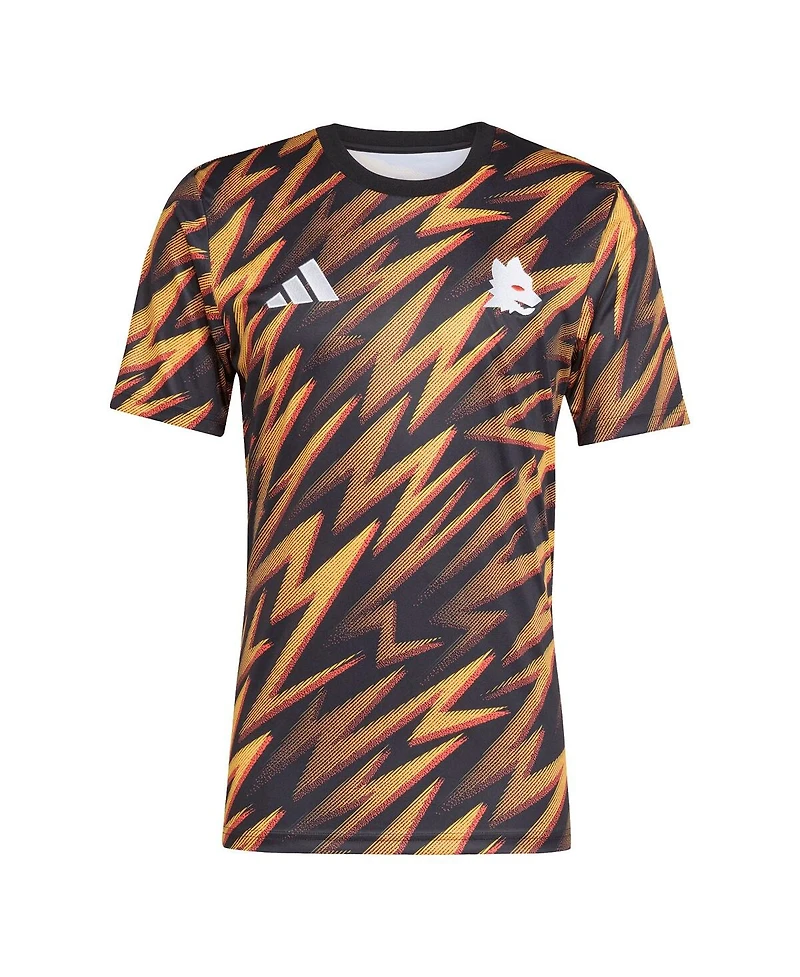 Adidas Men's Black As Roma 2025/26 Aeroready Pre-Match Jersey