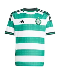 Adidas Big Boys and Girls White Celtic 2025/26 Replica Jersey