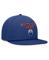Fanatics Men's Blue Edmonton Oilers Authentic Pro Prime Snapback Hat