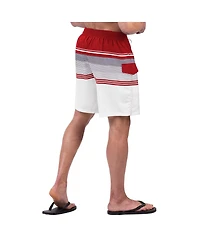 G-iii Sports by Carl Banks Men's Red/White St. Louis Cardinals Jump Shot Volley Board Shorts