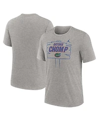 Jordan Men's Heather Gray Florida Gators Campus Local Tri-Blend T-Shirt