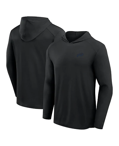 Fanatics Men's Black Buffalo Bills Front Office Power Mono Long Sleeve Hoodie T-Shirt