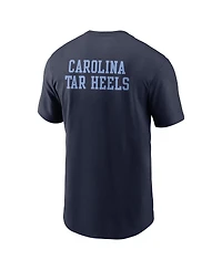 Jordan Men's Navy North Carolina Tar Heels 2-Hit Stacked T-Shirt