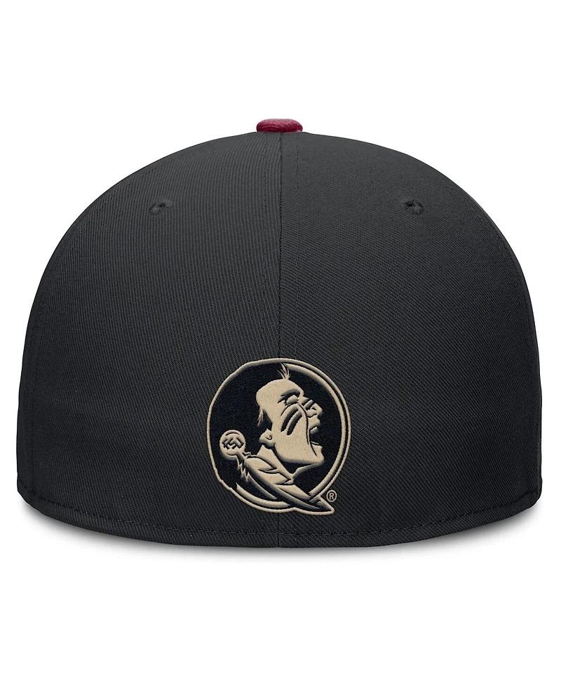 Nike Men's Black Florida State Seminoles True Primetime Performance Fitted Hat