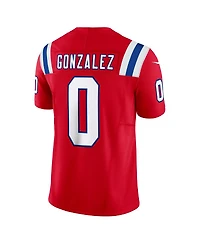 Nike Men's Christian Gonzalez Red New England Patriots Alternate Vapor F.u.s.e. Limited Jersey