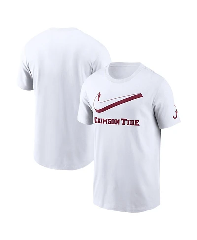 Nike Men's White Alabama Crimson Tide Primetime 2-Hit Swoosh T-Shirt