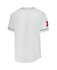 Starter Men's White Cincinnati Bengals Relay Full-Button Baseball Jersey
