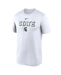 Nike Men's White Michigan State Spartans 2025 Sideline Legend Performance T-Shirt