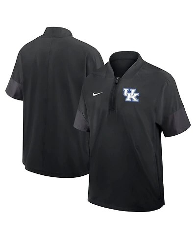 Nike Men's Black Kentucky Wildcats 2025 Sideline Coaches Lightweight Short Sleeve Jacket