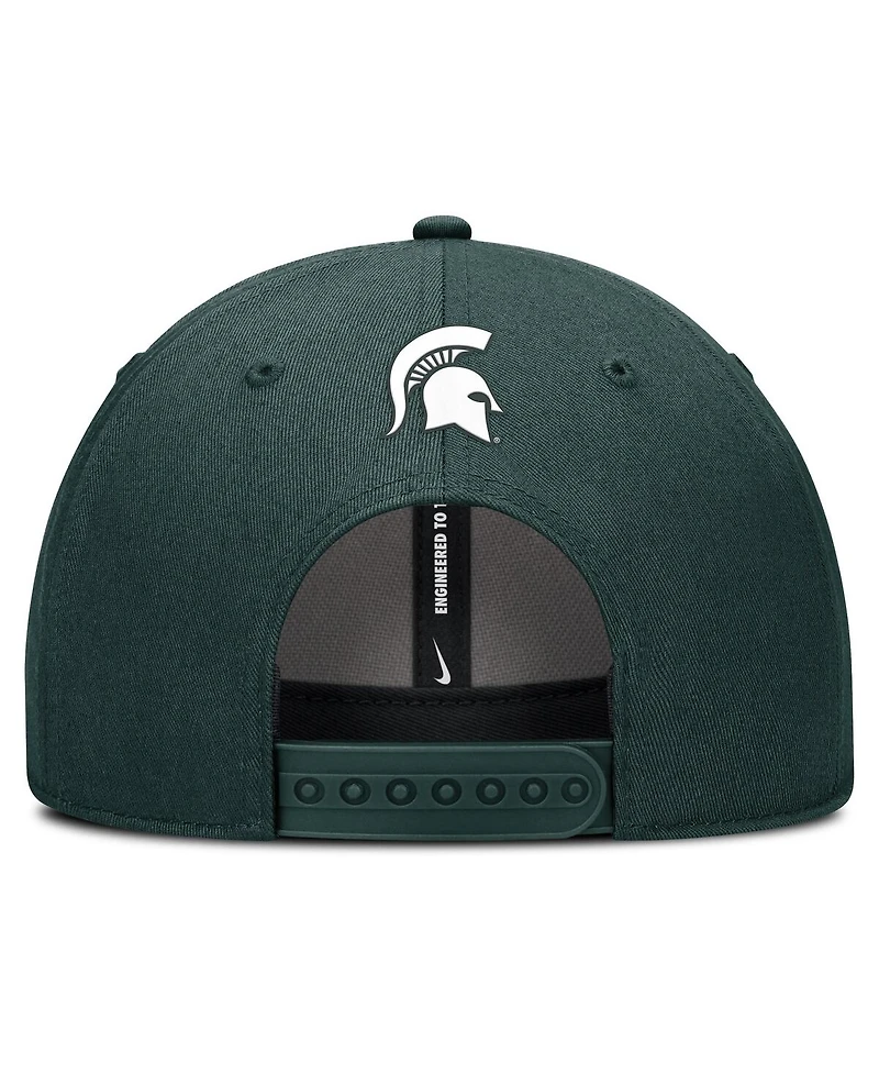 Nike Men's Green Michigan State Spartans Rise Practice Adjustable Hat