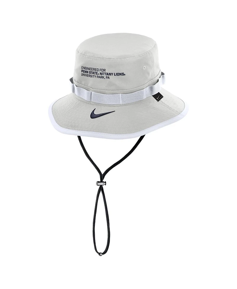 Nike Men's Gray Penn State Nittany Lions 2025 Sideline Apex Boonie Performance Bucket Hat