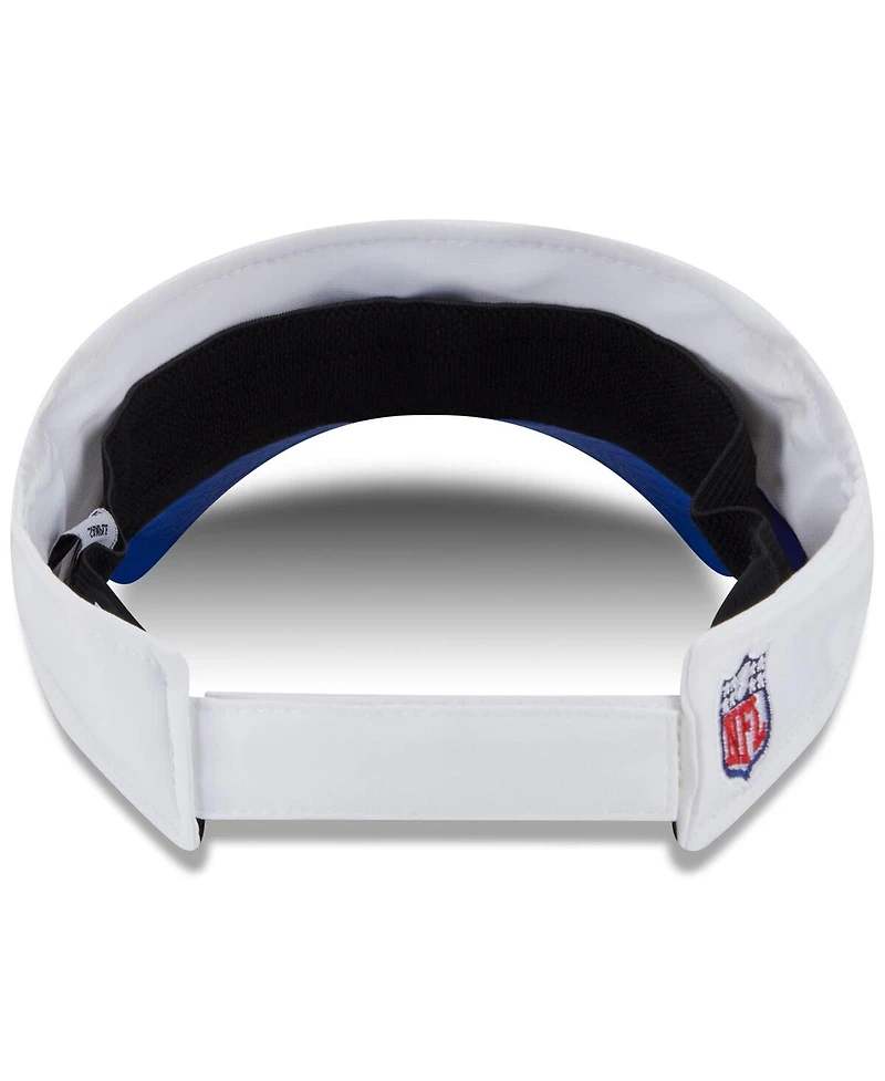 New Era Men's White/Royal Los Angeles Rams 2025 Nfl Training Camp Adjustable Visor Hat
