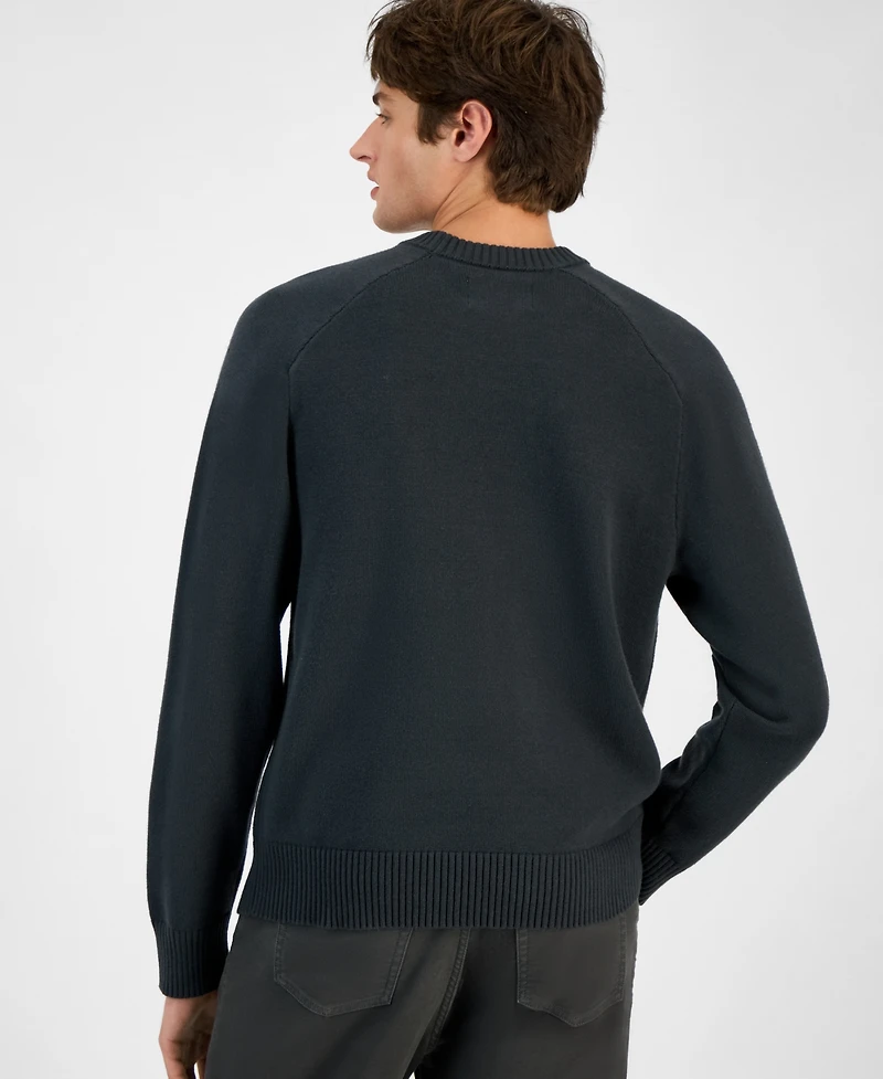 Sun + Stone Men's Crewneck Sweater, Macy's Exclusive