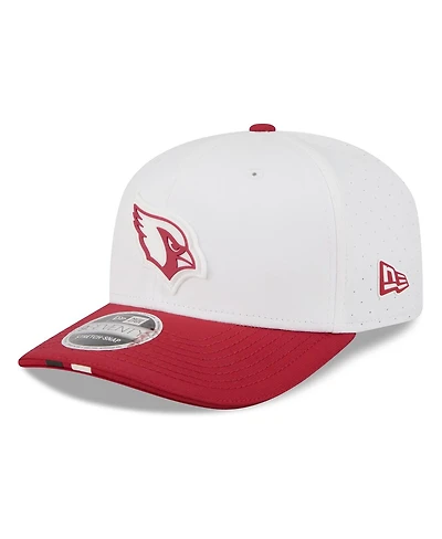 New Era Men's White/Cardinal Arizona Cardinals 2025 Nfl Training Camp 9SEVENTY Adjustable Hat