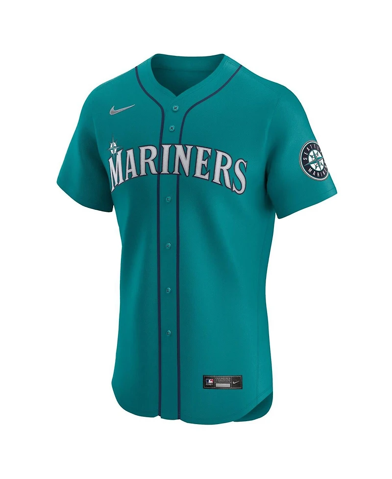 Nike Men's Julio Rodriguez Aqua Seattle Mariners Alternate Elite Jersey