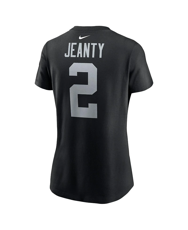 Nike Women's Ashton Jeanty Black Las Vegas Raiders 2025 Nfl Draft First Round Pick Name Number T-Shirt