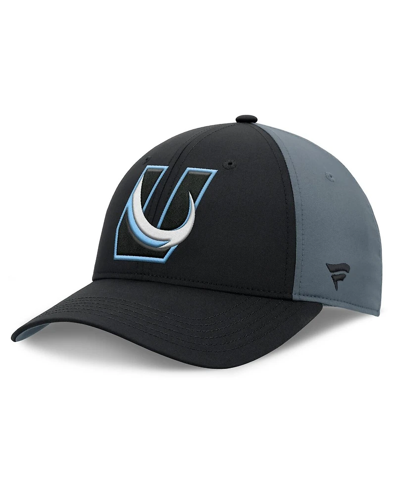 Fanatics Men's Black/Charcoal Utah Mammoth Alternate Logo Adjustable Hat