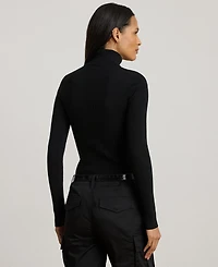 Lauren Ralph Ribbed Turtleneck Sweater