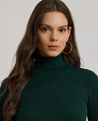Lauren Ralph Ribbed Turtleneck Sweater