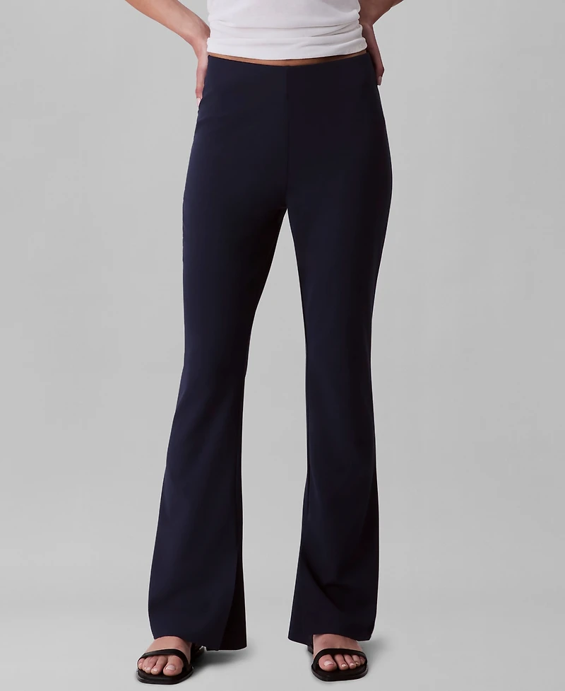 Calvin Klein Women's Stretch Crepe Pull-On Pants