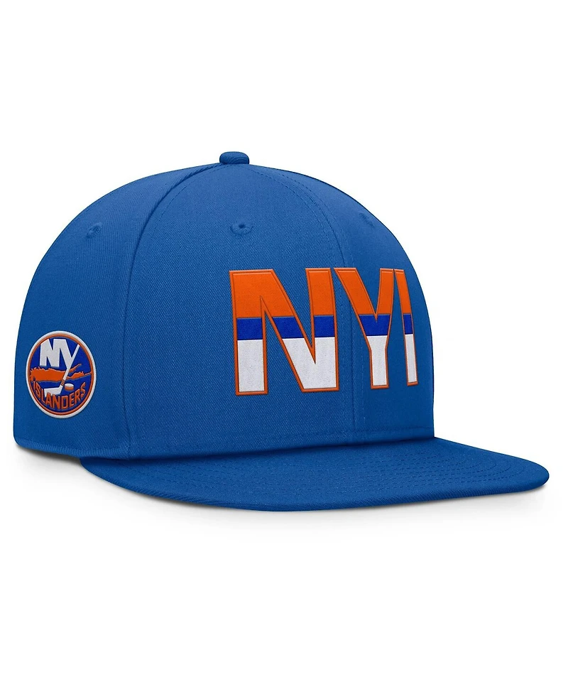 Fanatics Men's Royal New York Islanders Authentic Pro Rink Snapback Hat