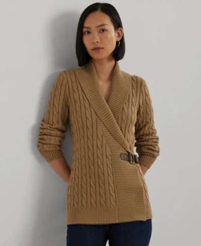Lauren Ralph Lauren Womens Buckled Cotton Sweater Xs P L