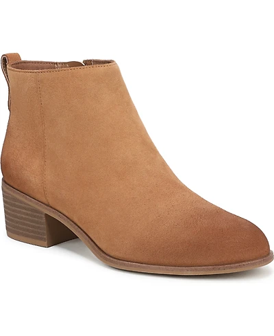 Dr. Scholl's Women's Anya Stacked Block Heel Zip Short Boots