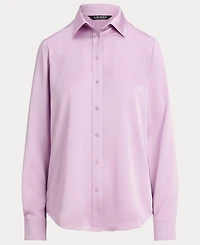Lauren Ralph Women's Satin Charmeuse Shirt