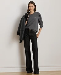 Lauren Ralph Lauren Women's Embroidered Cashmere Crewneck Sweater