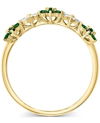 Lali Jewels Ruby (3/8 ct. t.w.) & Diamond (1/6 Five Flower Ring 14k Gold (Also White Gold)