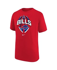 Nike Big Boys and Girls Red Buffalo Bills Icon Legend T-Shirt