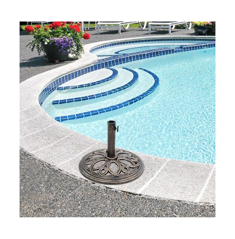 Mondawe 23 Pounds 17 3/4 Inch Round Umbrella Base Stand