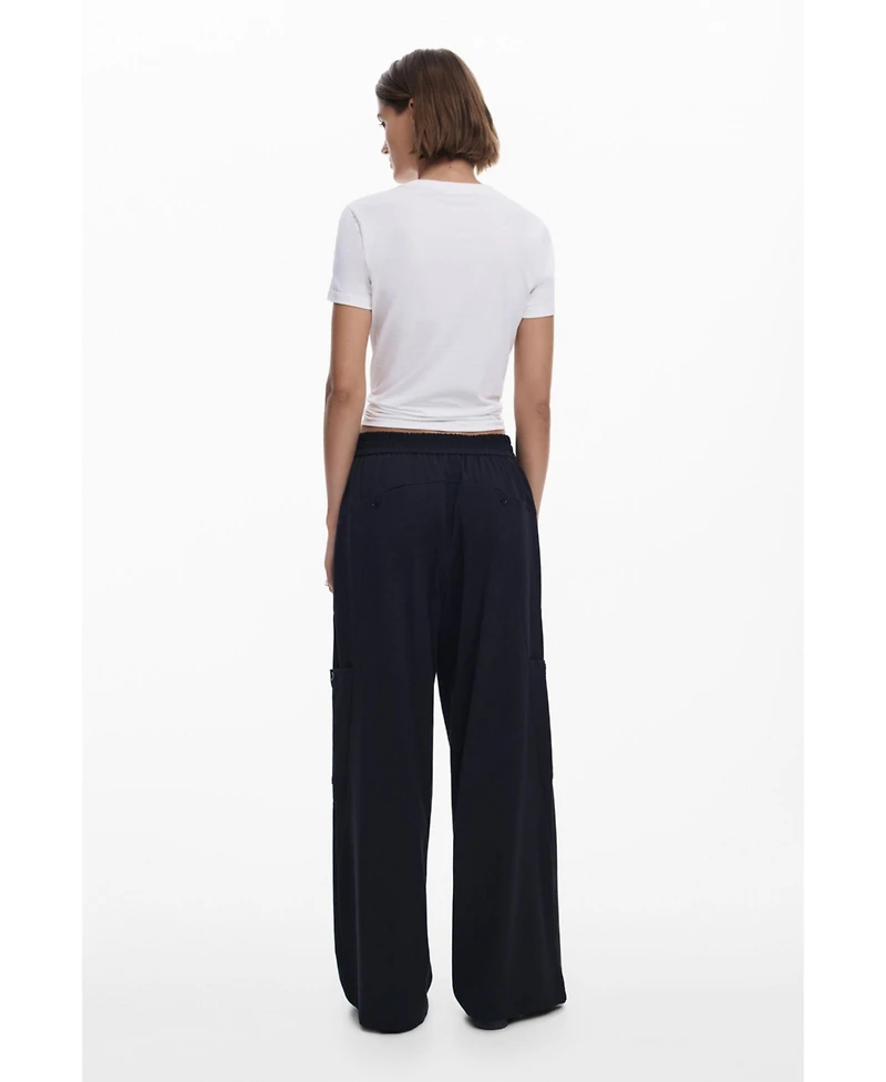 Desigual Women's Straight plain tailor trousers