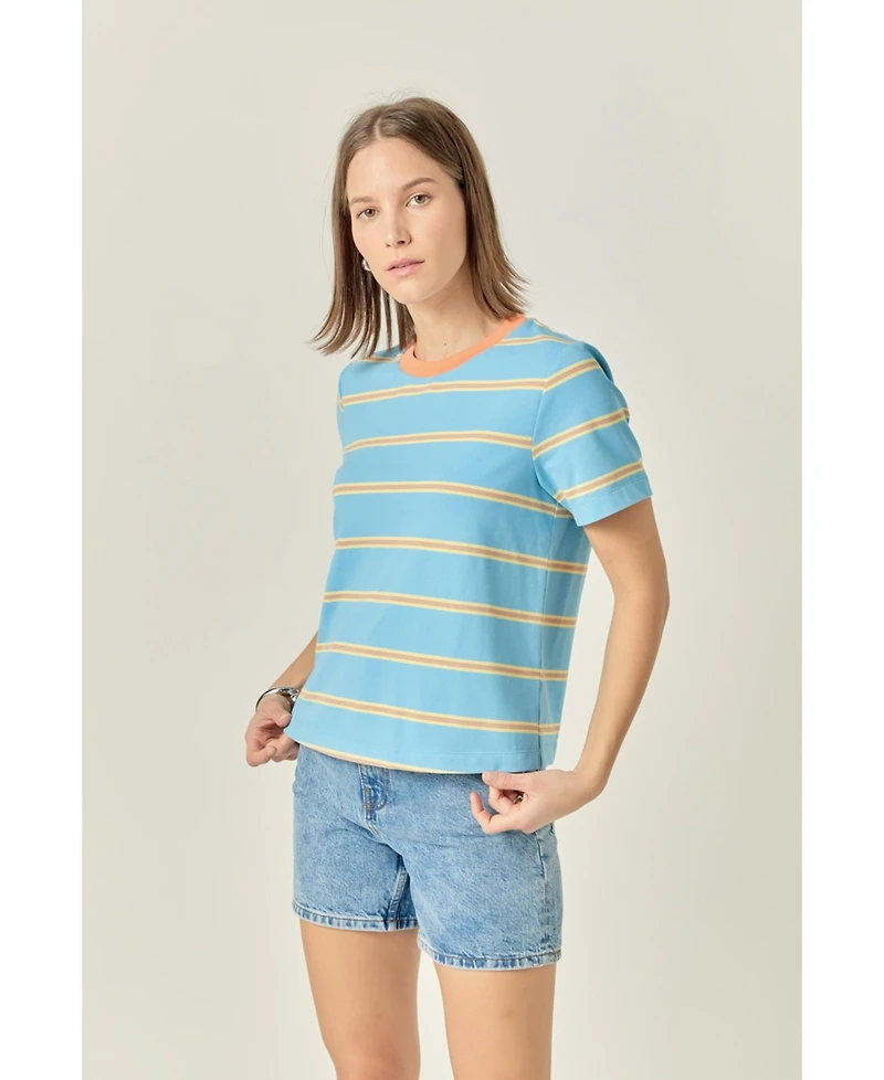 English Factory Women's Jersey stripe top
