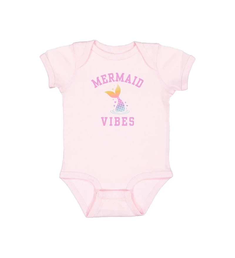 Sweet Wink Baby Girls Mermaid Vibes Short Sleeve Bodysuit
