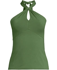 Lands' End Women's Slender Twist Front Halter Top