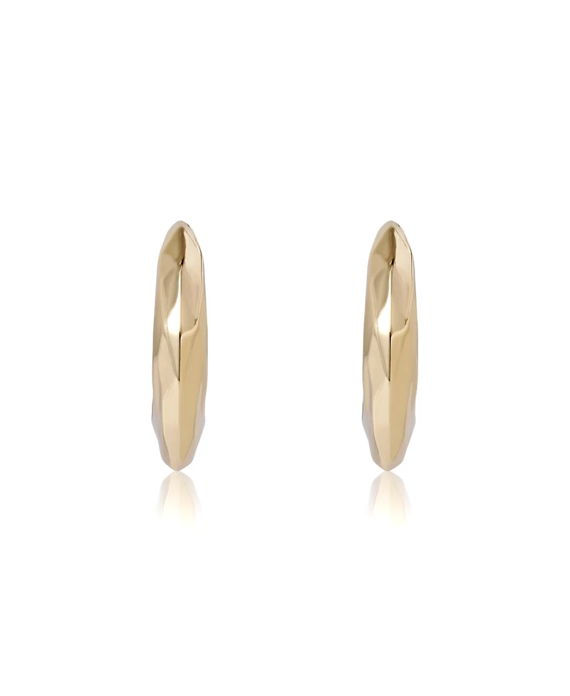 Bcbg Textured Croissant Hoop Earrings