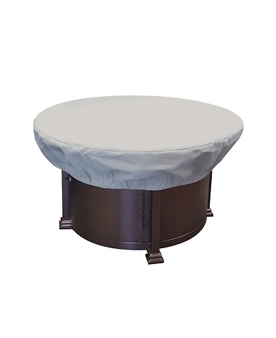 Mondawe Fits 36" to 42" Dia x 12"H 36" Round Fire Pit / Ottoman Protective Cover