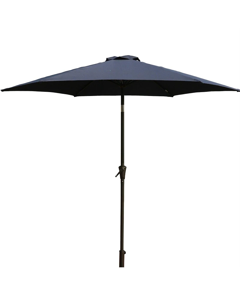 8.8 feet Outdoor Aluminum Patio Umbrella with 42 Pound Square Resin Umbrella Base