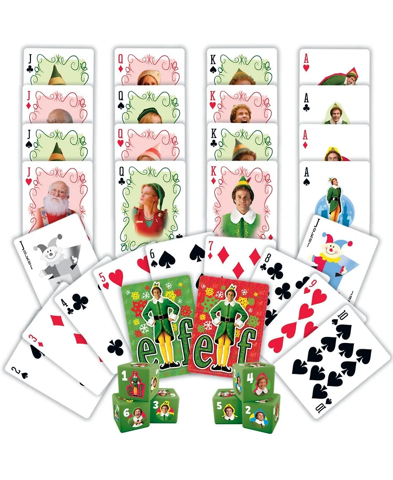 Elf 2-pack Playing Cards & Dice Set
