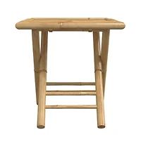 vidaXL Folding Patio Table 17.7"x17.7"x17.7" Bamboo