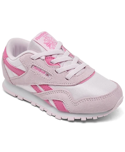 Reebok Toddler Girls Classic Nylon Stretch Lace Casual Sneakers from Finish Line