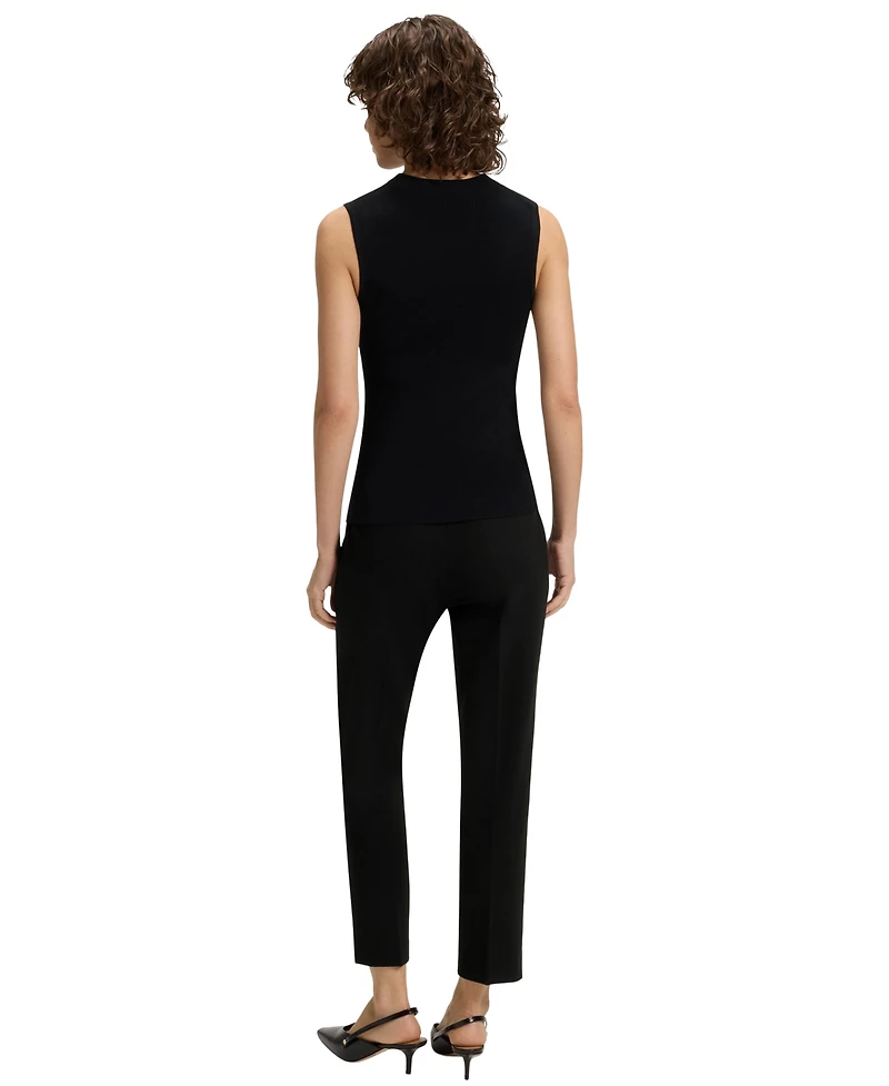 Boss by Hugo Women's Stretch Punto Milano Slim-Fit Pants