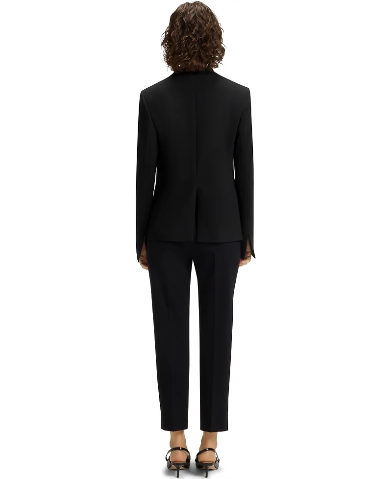 Boss by Hugo Women's Collarless Regular-Fit Jacket