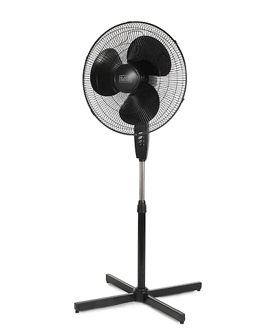 Black+Decker 18-Inch Pedestal Fan, BFP18SXW, Oscillating Fan for Home and Office
