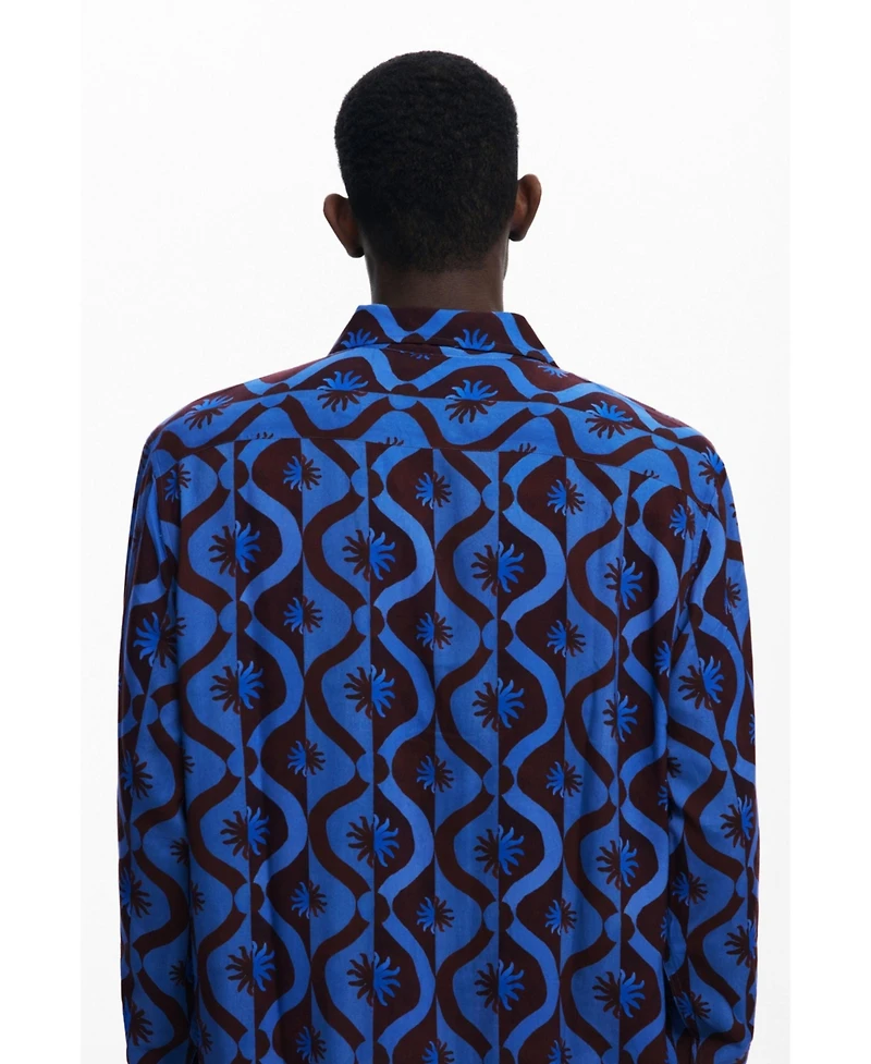 Desigual Men's Long-sleeve shirt with suns
