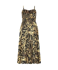 City Chic Plus Kehlani Print Maxi Dress