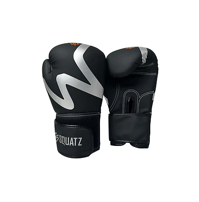 Squatz Sports Boxing Gloves, Heavy Bag Gloves for Boxing, Kickboxing, Muay Thai, Mma (Black)
